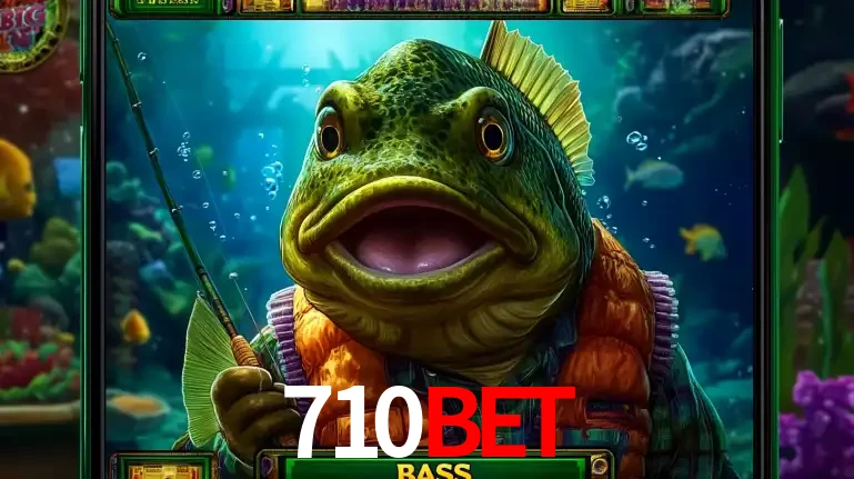 Personagem de peixe pescador do popular jogo de slot com tema de pescaria, uma das emocionantes opções de caça-níqueis para jogar e ganhar no cassino 710BET.